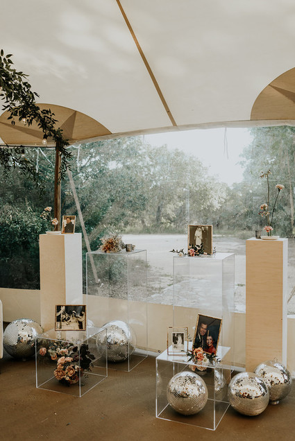 Disco balls for wedding decor