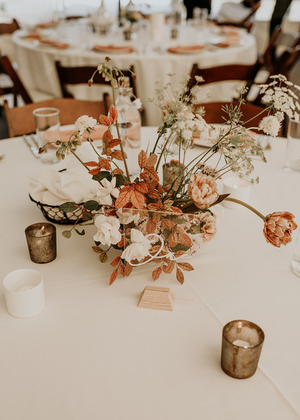 Fall wedding centerpiece