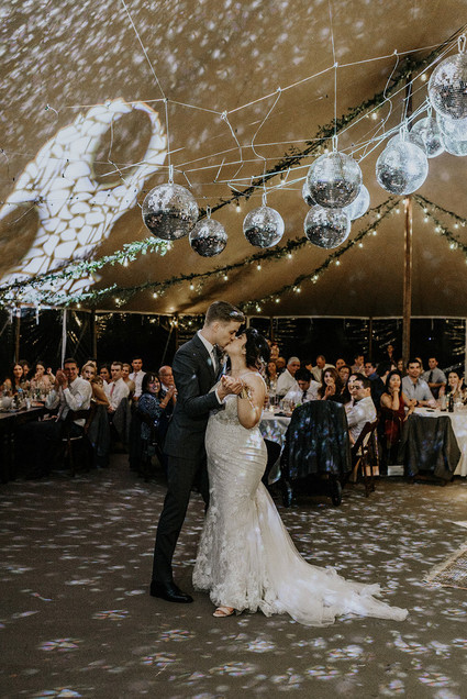 First dance under disco balls