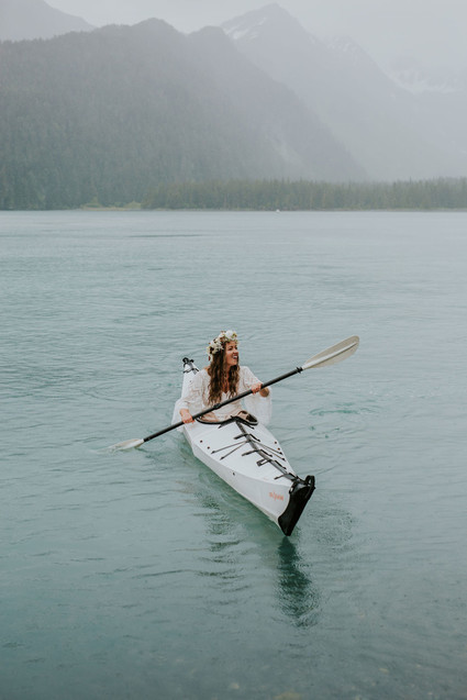 Kayak wedding portraits