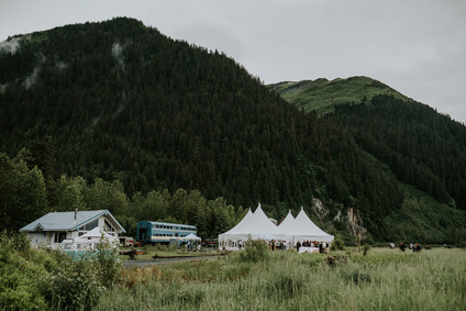 Rainy day Alaska wedding for The Bus & Us Inspiration