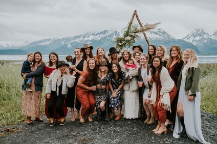 Rainy day Alaska wedding for The Bus & Us Inspiration