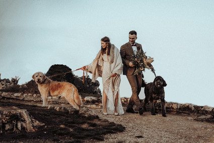 Bohemian fall wedding