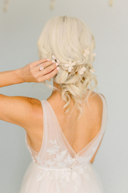 Romantic bridal updo