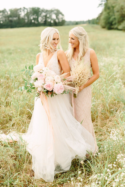 McKenna Bleuâ€™s blush + white North Carolina wedding