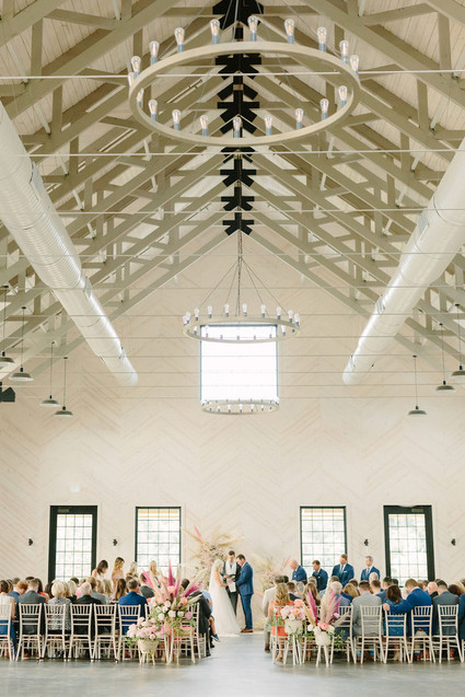 McKenna Bleuâ€™s blush + white North Carolina wedding