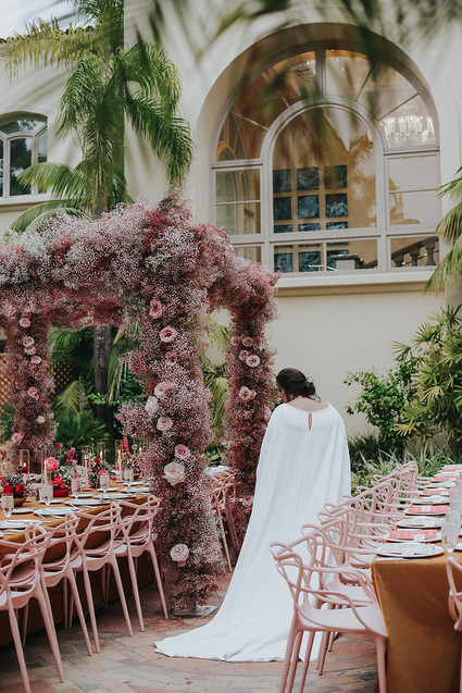 Cape wedding dress