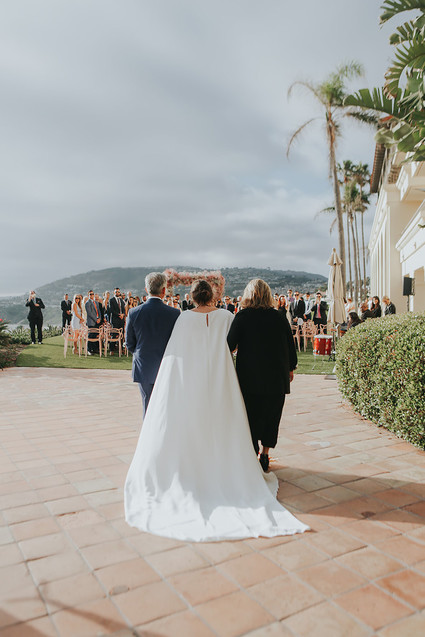 Cape wedding dress