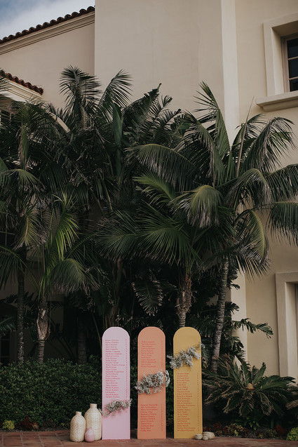 Modern seating chart idea