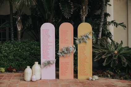 Modern seating chart idea