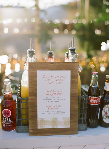 Bar menu
