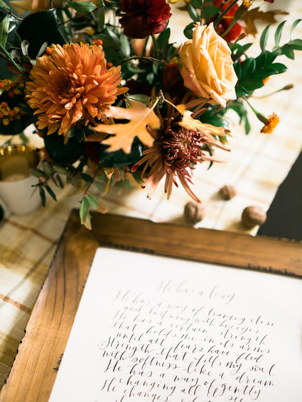 Calligraphy signage