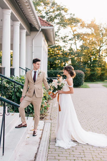 Soft, romantic watercolor inspired fall wedding ideas