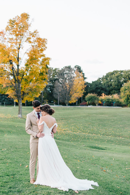 Soft, romantic watercolor inspired fall wedding ideas