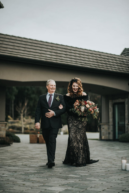 Black wedding dress for NYE wedding