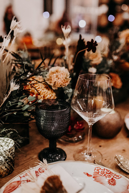 Fall wedding decor
