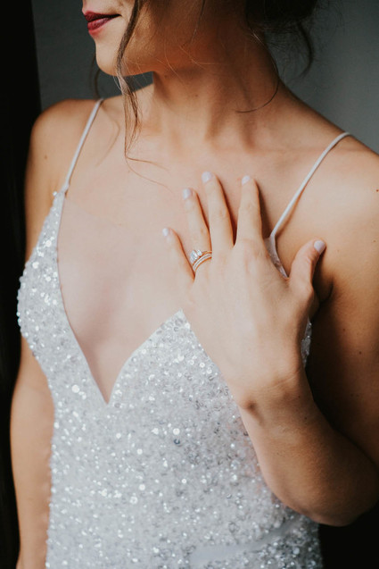 Sparkly wedding dress