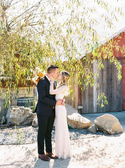 Romantic fall barn wedding at Stemple Creek Ranch
