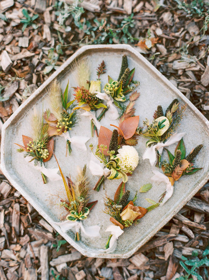 Fall boutonnieres