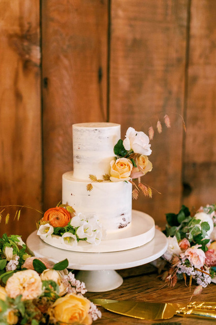 fall wedding cake
