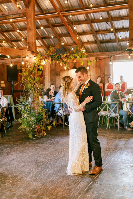 first dance in barn venue