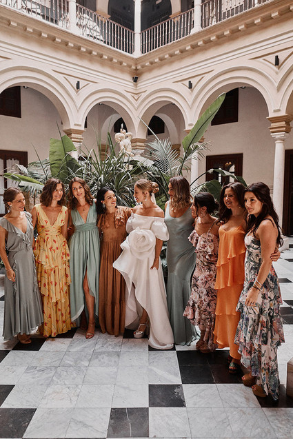 modern bridesmaids