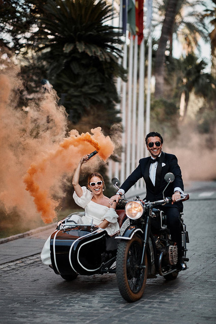 wedding getaway car