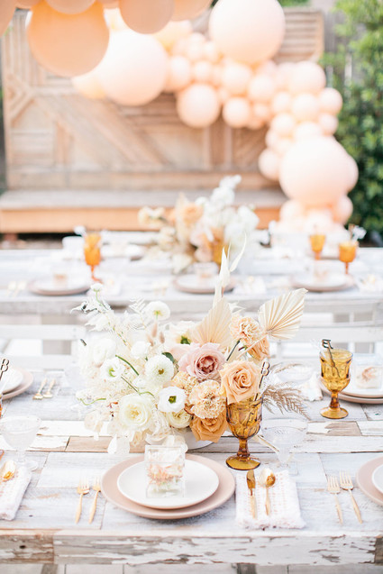 neutral centerpiece ideas Inspiration