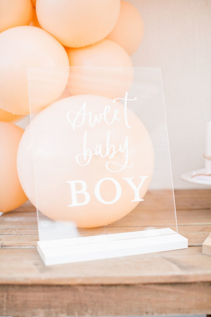 boy baby shower sign