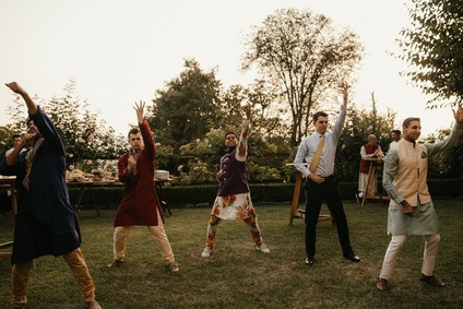 Indian wedding welcome party