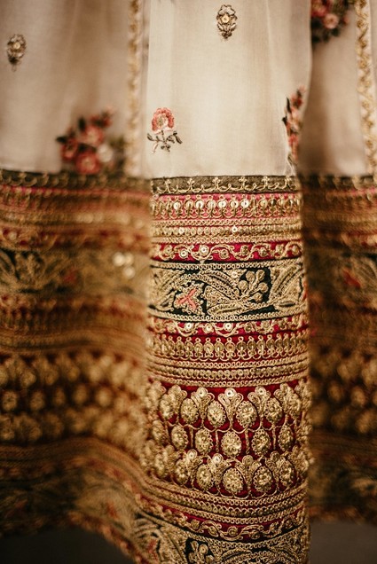 modern Indian wedding in a medieval castle