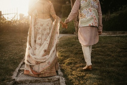 Earth tone Indian wedding fashion