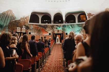 Catalina Island wedding in Avalon Theater