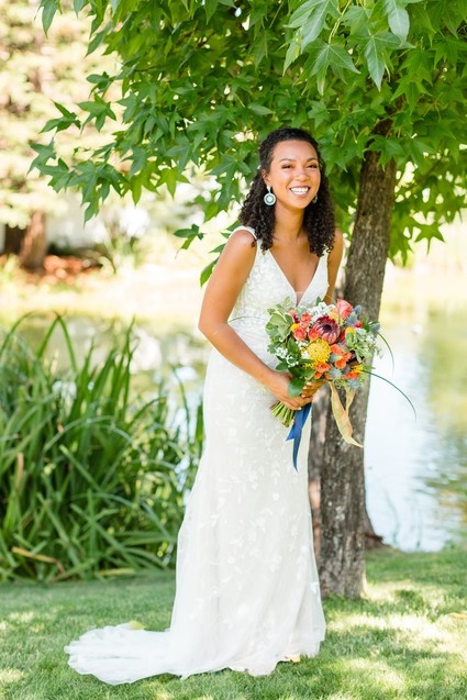 Colorful bridal bouquet