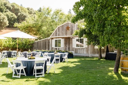 Bright, rustic orange + yellow Northern California ranch wedding