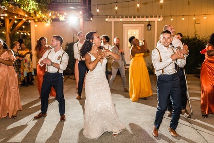 Bright, rustic orange + yellow Northern California ranch wedding