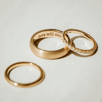 Engraved wedding band