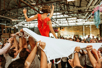 Bold, bright DIY wedding