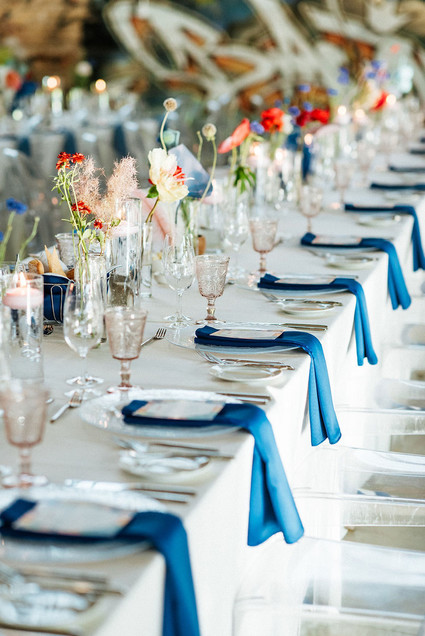 Bold, bright DIY wedding