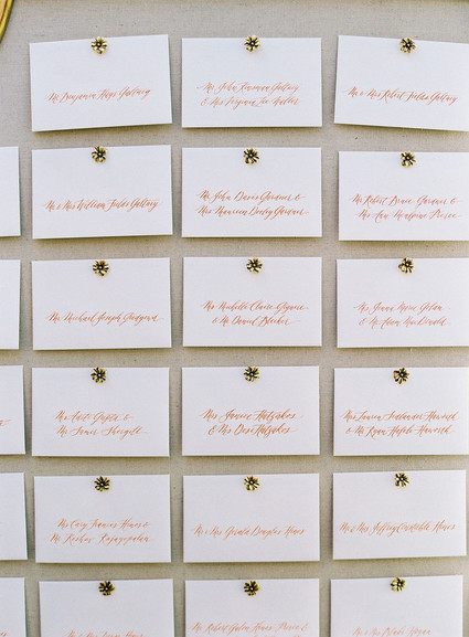 Unique, colorful seating chart idea