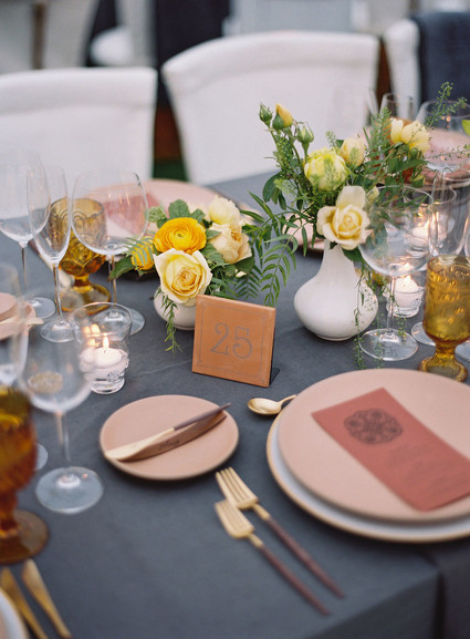 Elegant coastal tablescape