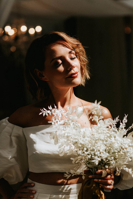 babies breath bridal bouquet