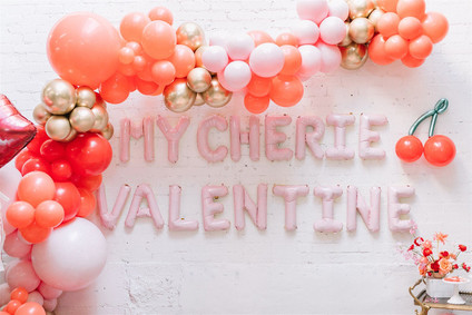 Valentine's Day balloon decor Inspiration