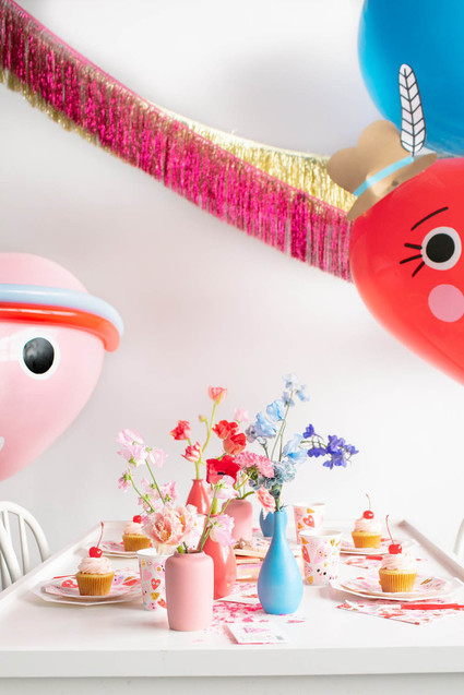 Valentine's Day heart balloons