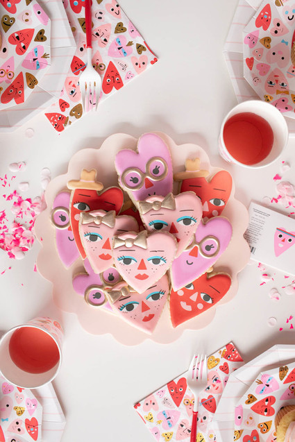 Valentine's Day sugar cookies