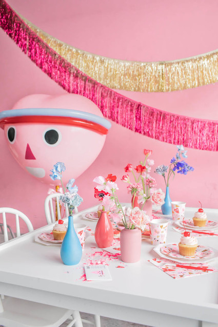 Valentine's Day heart balloons