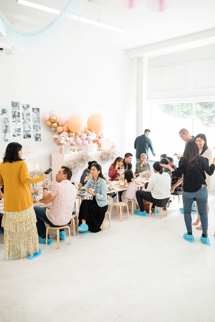 Pink Swan-themed 1st birthday