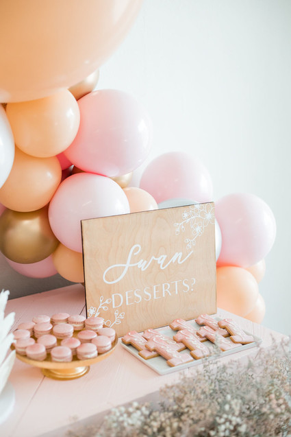 Pink Swan-themed 1st birthday Inspiration