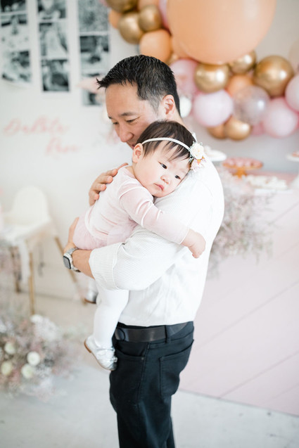 Pink Swan-themed 1st birthday