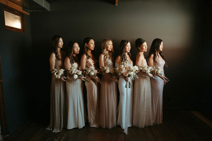 champagne bridesmaid dresses Inspiration